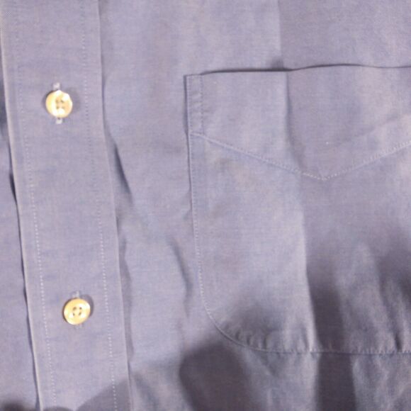 Brooks Brothers Madison dress shirt mens 16.5-35 L Large blue 1818 blue pima - Picture 3 of 7